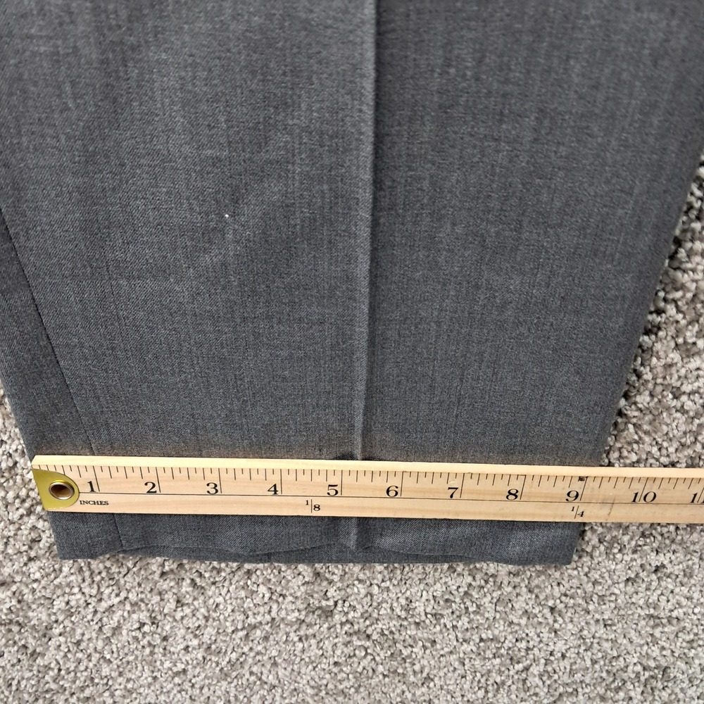 Jos‎ A Bank Mens Gray Flat Front Dress Pants Slacks 40x32 Business Professional - Picture 9 of 10
